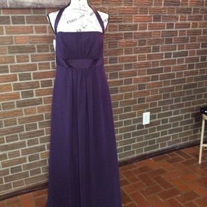 Eggplant bridesmaid dress sz 14